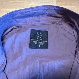 Athleta-Alicia Keys open back Utility Jumpsuit Size 10 Purple Parachute